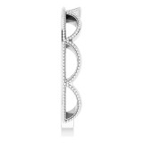 14K White Stackable Ring photo 4