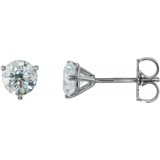 14K White 1 CTW Diamond Stud Earrings photo