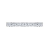 Shah Luxury 14K White Gold Princess Diamond Half-Eternity Wedding Band photo