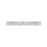 Shah Luxury 14K White Gold Princess Diamond Half-Eternity Wedding Band photo