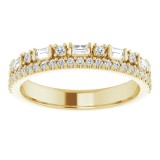 14K Yellow 1/2 CTW Diamond Anniversary Band photo 3