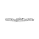 Shah Luxury 14K White Gold Diamond Wedding Band photo