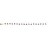 14K Yellow Amethyst 7.25 Bracelet photo 2