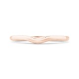 Shah Luxury 14K Rose Gold Plain Wedding Band photo