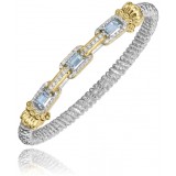 Vahan 14k Gold & Sterling Silver Sky Blue Topaz Bracelet photo