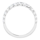 14K White 3/4 CTW Diamond Anniversary Band photo 2