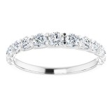 14K White 3/4 CTW Diamond Anniversary Band photo 3