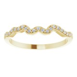 14K Yellow .08 CTW Diamond Matching Band photo 3