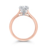 Shah Luxury 18K Two-Tone Gold Diamond Engagement Ring (Semi-Mount) photo 4