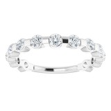 14K White 1/2 CTW Diamond Anniversary Band photo 3