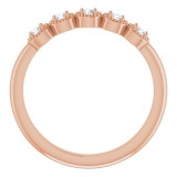 14K Rose 1/4 CTW Diamond Anniversary Band photo 2