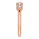 14K Rose 1/4 CTW Diamond Anniversary Band photo 4
