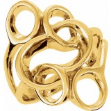 14K Yellow Freeform Ring photo