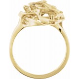 14K Yellow Freeform Ring photo 2