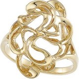 14K Yellow Freeform Ring photo