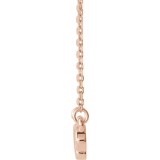 14K Rose Infinity-Inspired Heart 16-18 Necklace photo 2