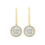 Gems One 14KT Yellow Gold & Diamond Rhythm Of Love Fashion Earrings  - 2 ctw photo