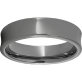 Rugged Tungsten  6mm Concave Polished Band photo
