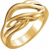 14K Yellow Freeform Remount Ring photo 3