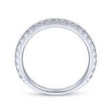 Gabriel & Co. 14k White Gold Contemporary Anniversary Wedding Band photo 2