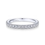 Gabriel & Co. 14k White Gold Contemporary Anniversary Wedding Band photo