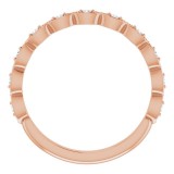 14K Rose .07 CTW Diamond Anniversary Band photo 2