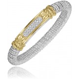 Vahan 14k Gold & Sterling Silver Diamond Bracelet photo