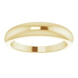 14K Yellow 4 mm Petite Dome Ring photo 3