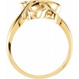 14K Yellow Freeform Ring photo 2