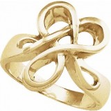 14K Yellow Freeform Ring photo