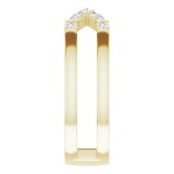 14K Yellow 1/8 CTW Diamond Geometric Ring photo 4