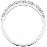 14K White 1/2 CTW Diamond Anniversary Band photo 2