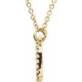 14K Yellow 1/10 CTW Diamond 16 Necklace photo 2