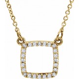 14K Yellow 1/10 CTW Diamond 16 Necklace photo
