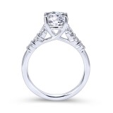 Gabriel & Co. 14k White Gold Contemporary Straight Engagement Ring photo 2