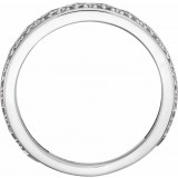 14K White Stackable Ring photo 2