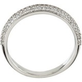 14K White 1/3 CTW Diamond Band photo 2