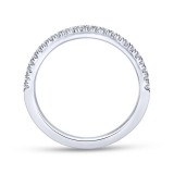 Gabriel & Co. 14k White Gold Contemporary Anniversary Wedding Band photo 2