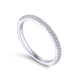 Gabriel & Co. 14k White Gold Contemporary Anniversary Wedding Band photo 3