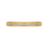 Shah Luxury Round Diamond Wedding Band In 14K Yellow Gold photo