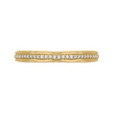 Shah Luxury Round Diamond Wedding Band In 14K Yellow Gold photo