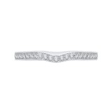 Shah Luxury 14K White Gold Half-Eternity Diamond Wedding Band photo