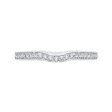 Shah Luxury 14K White Gold Half-Eternity Diamond Wedding Band photo