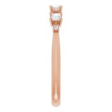 14K Rose 1/6 CTW Diamond Anniversary Band photo 4