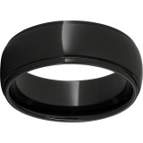 Black Diamond Ceramic Domed Grooved Edge Band photo