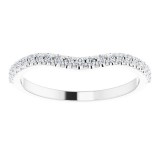 14K White 1/5 CTW Matching Diamond Band photo 3