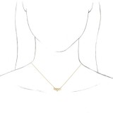 14K Yellow Leaf 16-18 Necklace photo 3