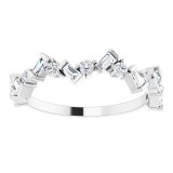 14K White 1/3 CTW Diamond Anniversary Band photo 3