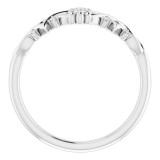 14K White .06 CTW Diamond Vintage-Inspired Ring photo 2