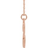 14K Rose Script Initial S 16-18 Necklace photo 2